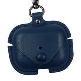 Maxbell Earphone Case PU Leather Protective Case Cover for Airpods Pro Deep Blue