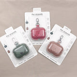 Maxbell Earphone Case PU Leather Protective Case Cover for Airpods Pro Deep Blue