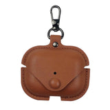 Maxbell Earphone Case PU Leather Protective Case Cover for Airpods Pro Brown