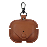 Maxbell Earphone Case PU Leather Protective Case Cover for Airpods Pro Brown