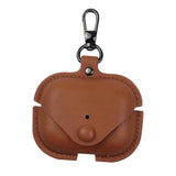 Maxbell Earphone Case PU Leather Protective Case Cover for Airpods Pro Brown