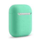 Maxbell Headphones Case Dustproof Soft Silicone for Apple AirPods  Light Green