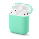 Maxbell Headphones Case Dustproof Soft Silicone for Apple AirPods  Light Green