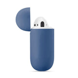Maxbell Headphones Case Dustproof Soft Silicone for Apple AirPods  Dark Blue