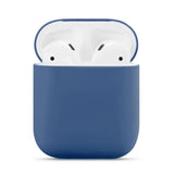 Maxbell Headphones Case Dustproof Soft Silicone for Apple AirPods  Dark Blue