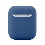 Maxbell Headphones Case Dustproof Soft Silicone for Apple AirPods  Dark Blue