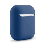 Maxbell Headphones Case Dustproof Soft Silicone for Apple AirPods  Dark Blue