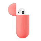 Maxbell Headphones Case Dustproof Soft Silicone for Apple AirPods  Light Red