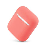 Maxbell Headphones Case Dustproof Soft Silicone for Apple AirPods  Light Red