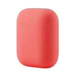Maxbell Headphones Case Dustproof Soft Silicone for Apple AirPods  Light Red