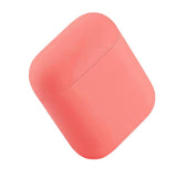 Maxbell Headphones Case Dustproof Soft Silicone for Apple AirPods  Light Red