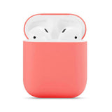 Maxbell Headphones Case Dustproof Soft Silicone for Apple AirPods  Light Red