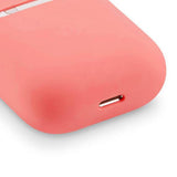 Maxbell Headphones Case Dustproof Soft Silicone for Apple AirPods  Light Red