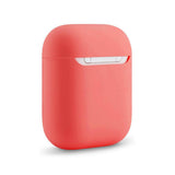 Maxbell Headphones Case Dustproof Soft Silicone for Apple AirPods  Light Red