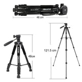 Maxbell Set of 1 Professional Portable Travel Aluminum Tripod Pan for SLR DSLR Black