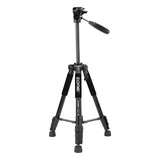Maxbell Set of 1 Professional Portable Travel Aluminum Tripod Pan for SLR DSLR Black