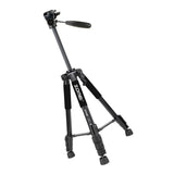 Maxbell Set of 1 Professional Portable Travel Aluminum Tripod Pan for SLR DSLR Black