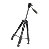 Maxbell Set of 1 Professional Portable Travel Aluminum Tripod Pan for SLR DSLR Black