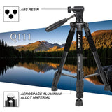 Maxbell Set of 1 Professional Portable Travel Aluminum Tripod Pan for SLR DSLR Black