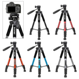 Maxbell Set of 1 Professional Portable Travel Aluminum Tripod Pan for SLR DSLR Black