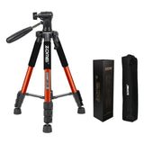 Maxbell Set of 1 Professional Portable Travel Aluminum Tripod Pan for SLR DSLR Orange