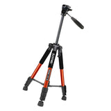 Maxbell Set of 1 Professional Portable Travel Aluminum Tripod Pan for SLR DSLR Orange