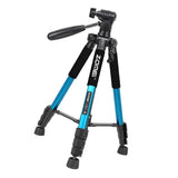 Maxbell Set of 1 Professional Portable Travel Aluminum Tripod Pan for SLR DSLR Blue