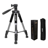 Maxbell Set of 1 Professional Portable Travel Aluminum Tripod Pan for SLR DSLR Silver
