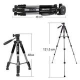 Maxbell Set of 1 Professional Portable Travel Aluminum Tripod Pan for SLR DSLR Silver