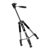 Maxbell Set of 1 Professional Portable Travel Aluminum Tripod Pan for SLR DSLR Silver