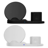 Maxbell 3 in1 10W Wireless Fast Charging Dock Cradle for iPhone / Apple Watch Black