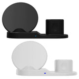 Maxbell 3 in1 10W Wireless Fast Charging Dock Cradle for iPhone / Apple Watch Black