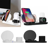 Maxbell 3 in1 10W Wireless Fast Charging Dock Cradle for iPhone / Apple Watch Black