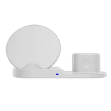 Maxbell 3 in1 10W Wireless Fast Charging Dock Cradle for iPhone / Apple Watch White