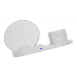 Maxbell 3 in1 10W Wireless Fast Charging Dock Cradle for iPhone / Apple Watch White