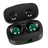 Maxbell Bluetooth Earbuds Wireless Earphones Noise Reducing with LED Display Green