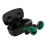 Maxbell Bluetooth Earbuds Wireless Earphones Noise Reducing with LED Display Green
