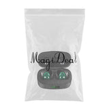 Maxbell Bluetooth Earbuds Wireless Earphones Noise Reducing with LED Display Green