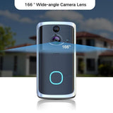Maxbell HD Wifi Anti-theft Video Doorbell Wire-Free Security APP-Control Bell Silver