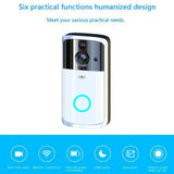 Maxbell HD Wifi Anti-theft Video Doorbell Wire-Free Security APP-Control Bell Silver