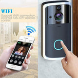 Maxbell Silver Wireless Video Doorbell Wire-Free Night Vision Camera w/Chime US-plug