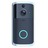 Maxbell Black Wireless Video Doorbell Wire-Free Night Vision Camera w/Chime UK-plug