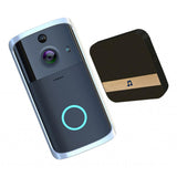 Maxbell Black Wireless Video Doorbell Wire-Free Night Vision Camera w/Chime UK-plug