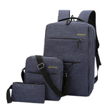 Maxbell Mens Large Capacity Business Backpack with External USB Charging Port Blue