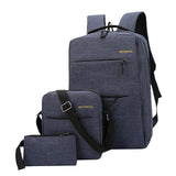 Maxbell Mens Large Capacity Business Backpack with External USB Charging Port Blue