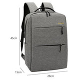 Maxbell Mens Large Capacity Business Backpack with External USB Charging Port Blue