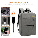 Maxbell Mens Large Capacity Business Backpack with External USB Charging Port Blue