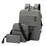 Maxbell Mens Large Capacity Business Backpack with External USB Charging Port Grey
