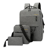 Maxbell Mens Large Capacity Business Backpack with External USB Charging Port Grey
