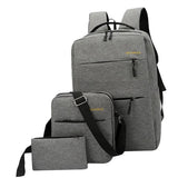 Maxbell Mens Large Capacity Business Backpack with External USB Charging Port Grey